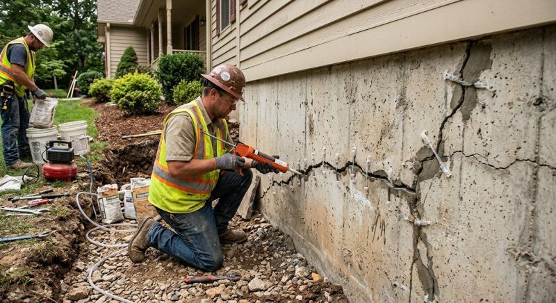 Cracked Foundation Repair in Orange, NJ