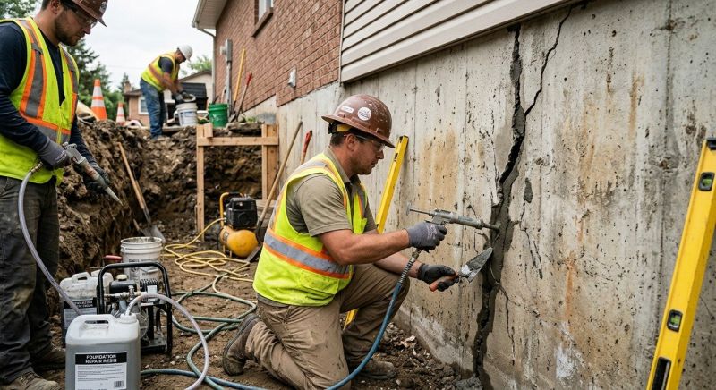 Cracked Foundation Repair in South Orange, NJ