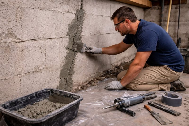 Foundation Crack Repair in Piscataway, NJ