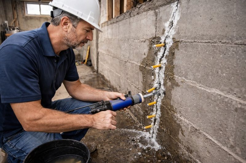 Foundation Crack Sealing in Nutley, NJ
