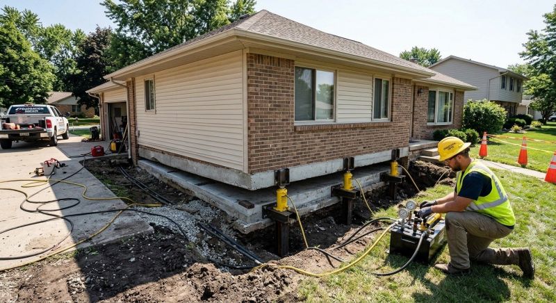 Foundation Lifting in Plainfield, NJ