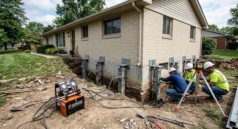 Foundation Pier Leveling in Nutley, NJ