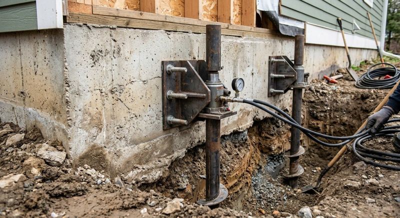 Foundation Pier Leveling in Nutley, NJ
