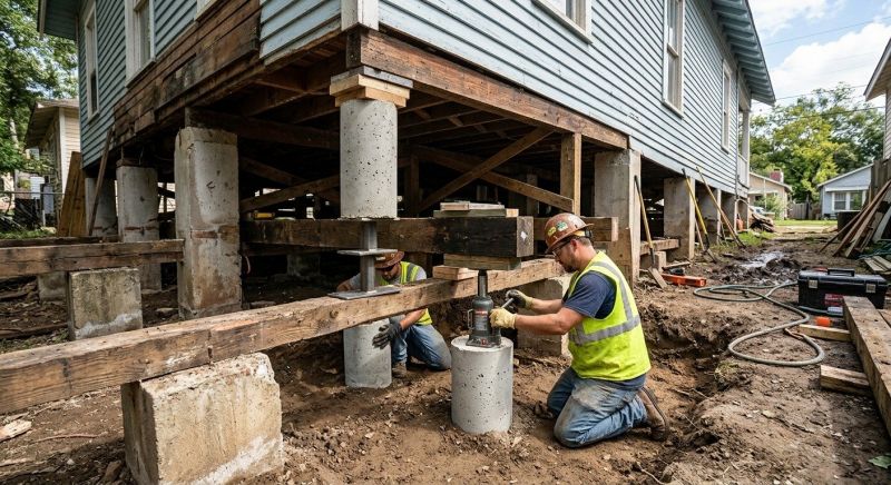 Foundation Pier Repair in Nutley, NJ