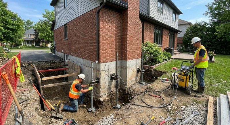House Underpinning in Nutley, NJ