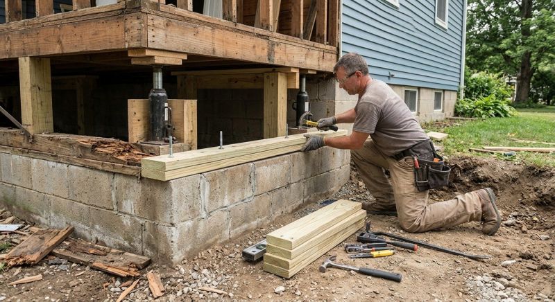 Sinking Foundation Repair in Montclair, NJ