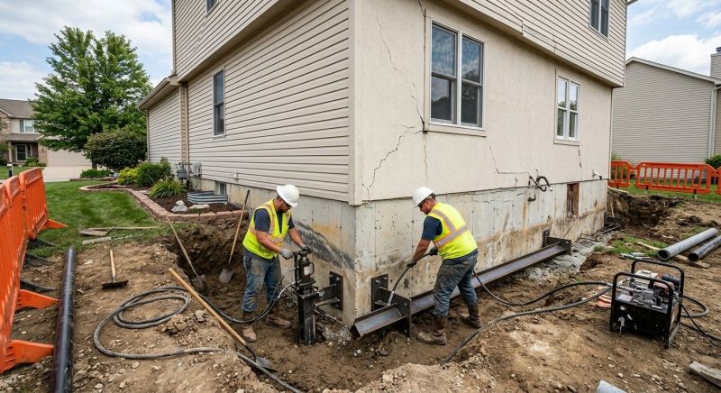 Sinking Foundation Repair in Perth Amboy, NJ
