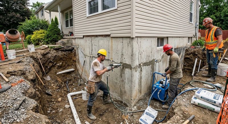 Cracked Foundation Repair in Passaic County, NJ
