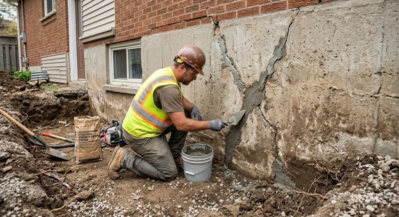 Foundation Crack Repair in Mendham, NJ
