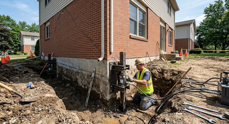 Sinking Foundation Repair in Randolph, NJ